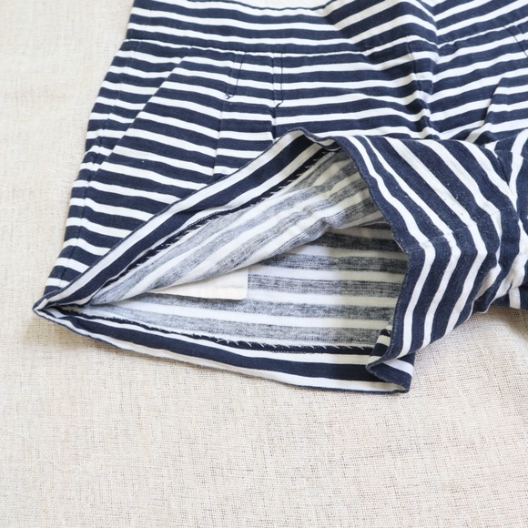 J Crew Linen Blend Striped Navy Shorts - Picture 6 of 8
